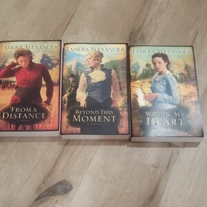 Historical Novel Set - Red, Blue, and Brown Covers